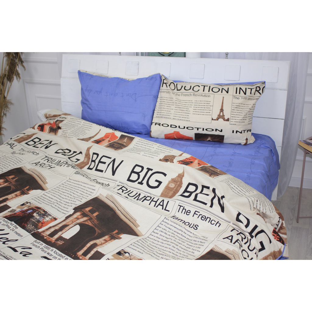Постільна білизна MirSon Бязь Ranforce Elite 17-0536 Big Ben 220х240 King Size (2200004704982) - зображення 1