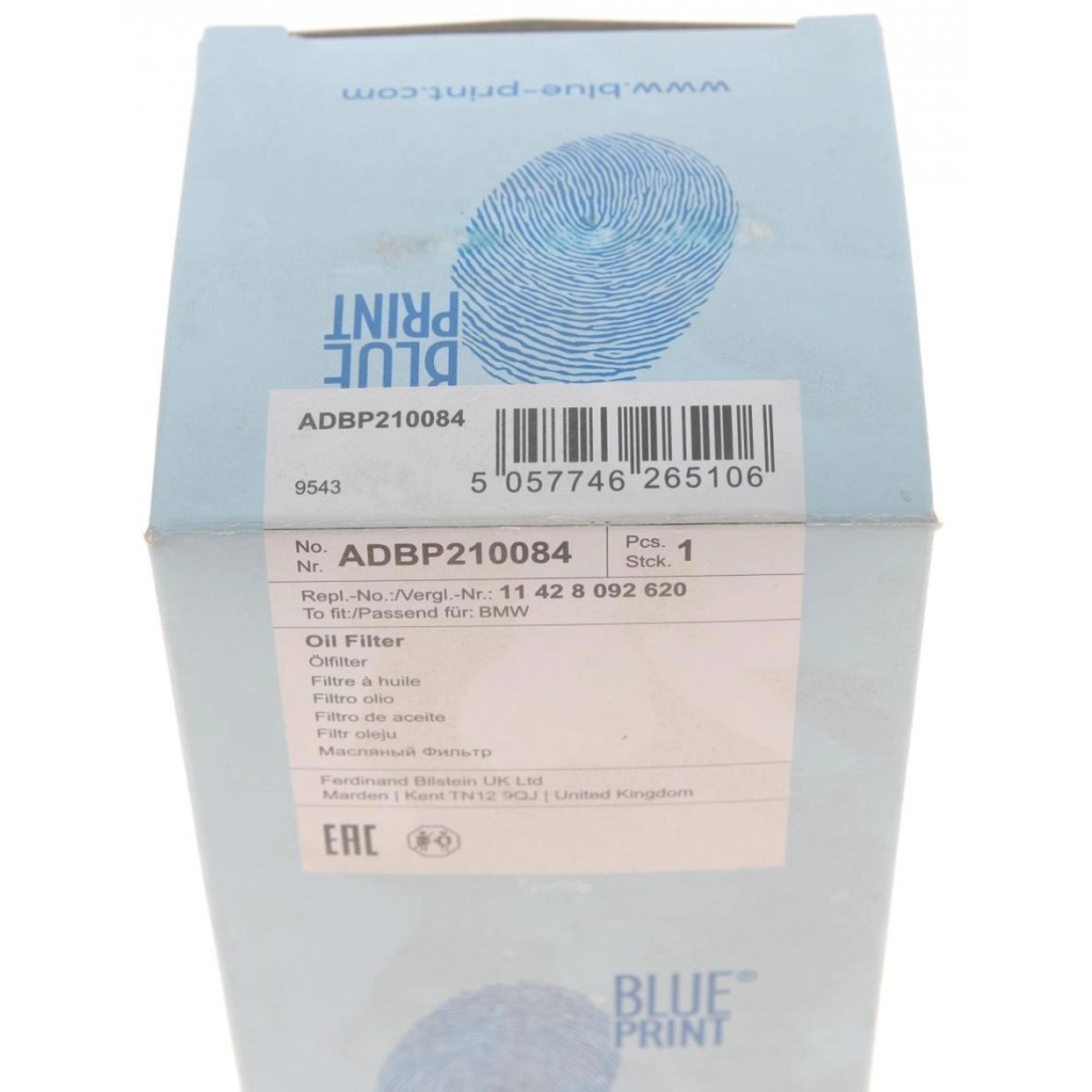 Фільтр масляний Blue Print ADBP210084 - изображение 8