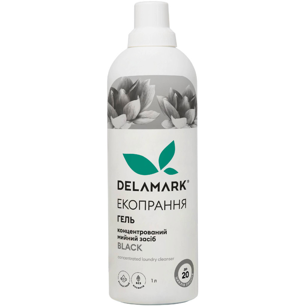 Гель для прання DeLaMark Black 1 л (4820152330185) - зображення 1