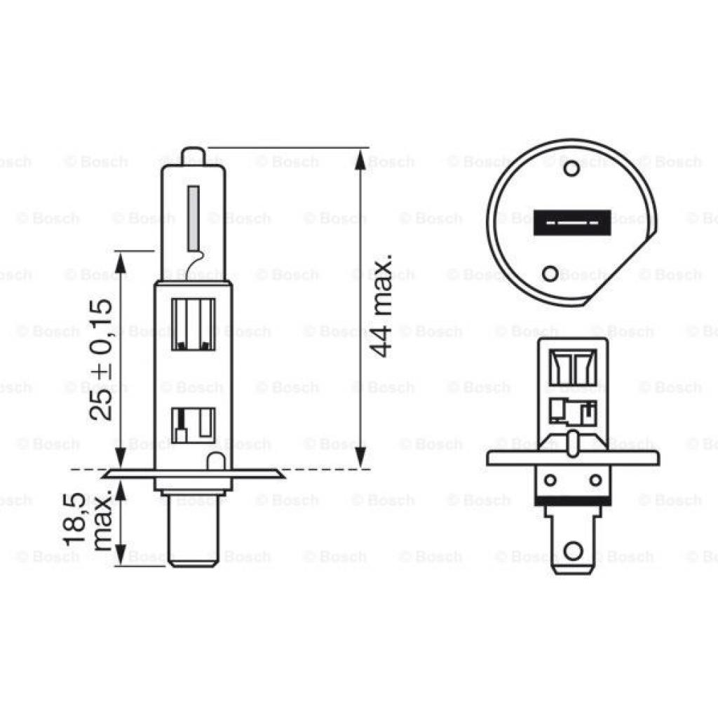 Автолампа Bosch галогенова 55W (1 987 302 801) - изображение 5