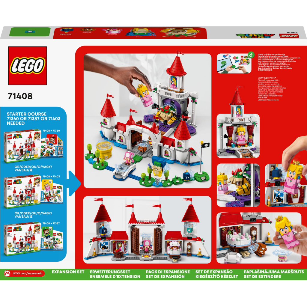 Конструктор LEGO Super Mario Додатковий набір «Замок Персика» (71408) - зображення 10