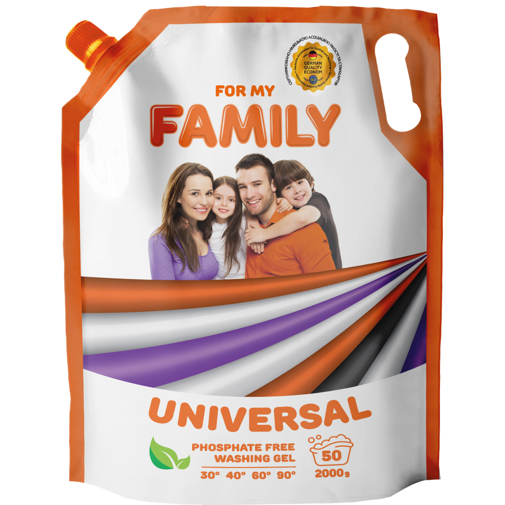 Гель для прання Family 2K Універсальний 2 кг (4260637721211) - зображення 1