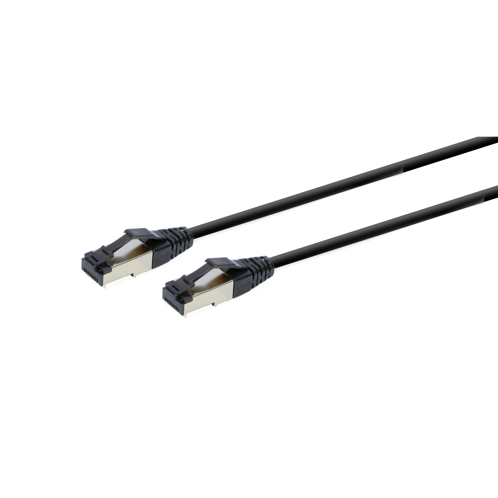 Патч-корд Cablexpert 1.5м, S/FTP, cat 8, літій, 50u", CU, AWG 27, LSZH, black (PP8-LSZHCU-BK-1.5M) - зображення 2