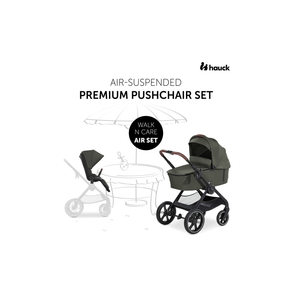 Коляска Hauck 2 в 1 Walk N Care Air (Dark Olive) (16549-2) - зображення 2