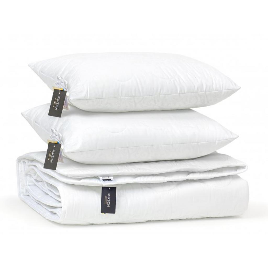 Ковдра MirSon Набір шовковий №1690 Eco Light White Ковдра 200х220 + подушк (2200002657075) - зображення 3