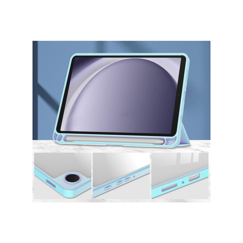 Чохол до планшета BeCover Soft Edge stylus holder Samsung Tab A9 SM-X115 8.7" Light Blue (710358) - зображення 3