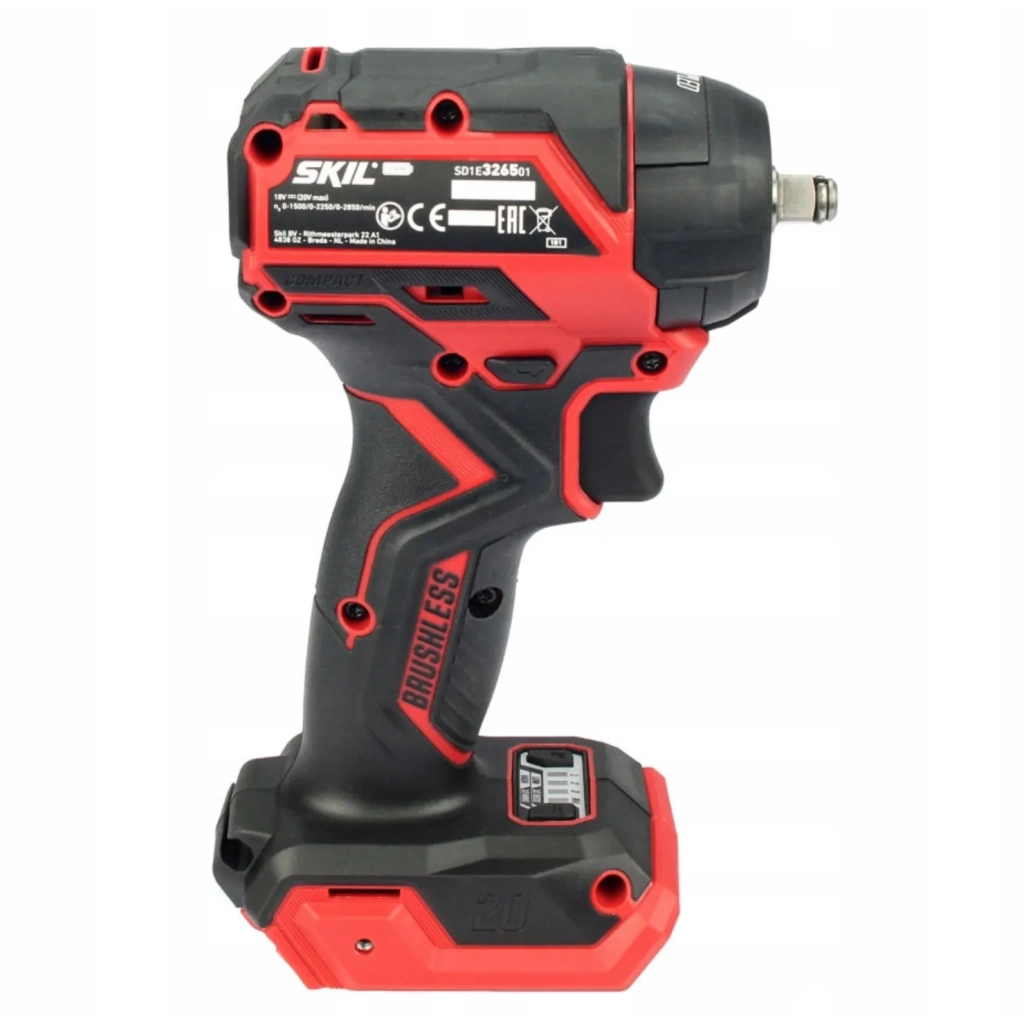 Гайковерт Skil акумуляторний безщітковий ударний 3265 CA Compact , 2.5Ah (SD1E3265CA+BC1E3110AA) - изображение 7