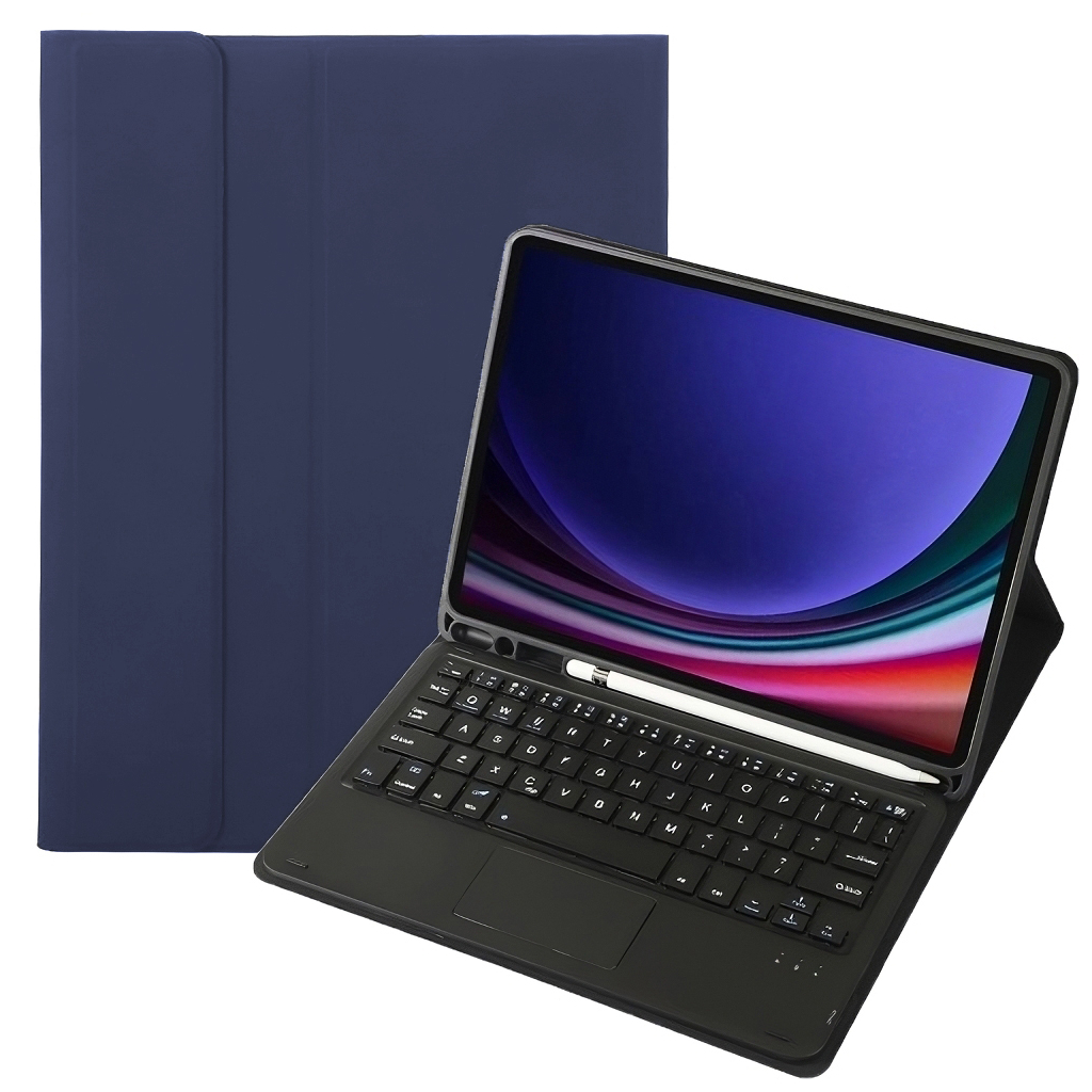 Чохол до планшета BeCover Keyboard+TouchPad Samsung Tab S9 (SM-X710/SM-X716)/S9 FE (SM-X510/SM-X516B) 11.0" Deep Blue (712418) - зображення 2