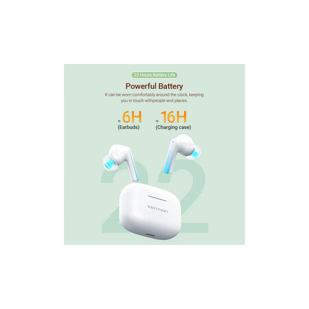 Навушники Vention Elf Earbuds E04 White (NBIW0) - зображення 4