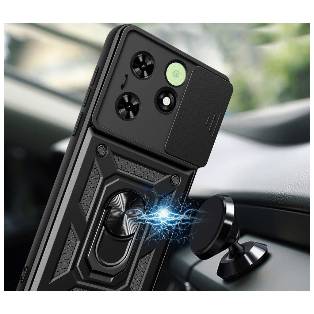 Чохол до мобільного телефона BeCover Military Tecno Spark 20C (BG7n) Black (710685) - зображення 4