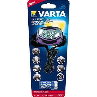 Ліхтар Varta 2x1W LED Outdoor Sports Head Light 3AAA (18630101421) - зображення 2