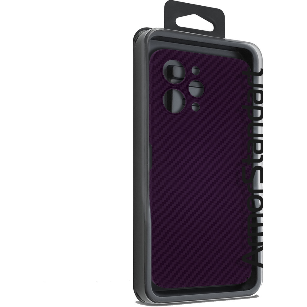 Чохол до мобільного телефона Armorstandart LikeCarbon Xiaomi Redmi 12 4G Purple (ARM71942) - зображення 3