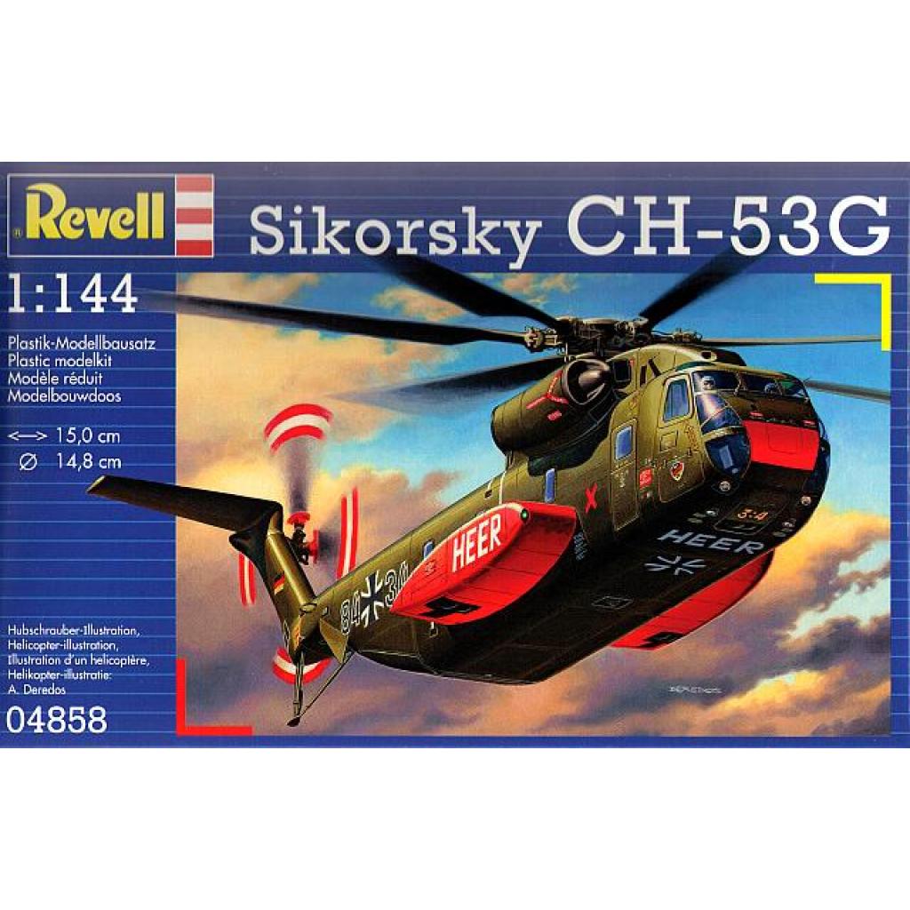Збірна модель Revell Тяжкий транспортний вертоліт Sikorsky CH-53G 1:144 (4858) - зображення 1