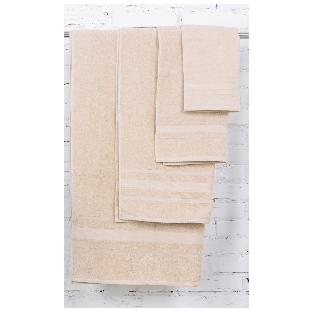 Рушник MirSon набір банний 5014 SoftNess Beige 40x70, 50x90, 70x140, 100x150 (2200003183382) - зображення 2