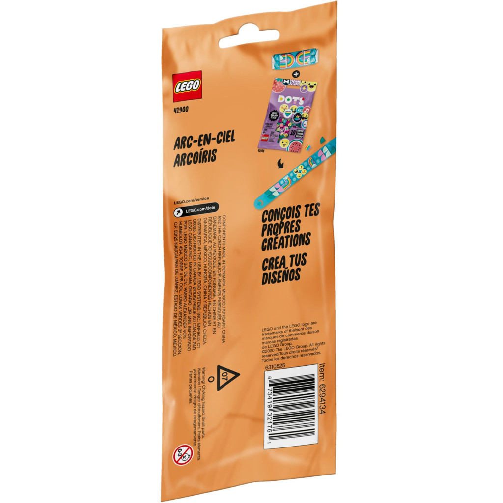Конструктор LEGO Браслет DOTs Веселка 33 деталі (41900) - зображення 4