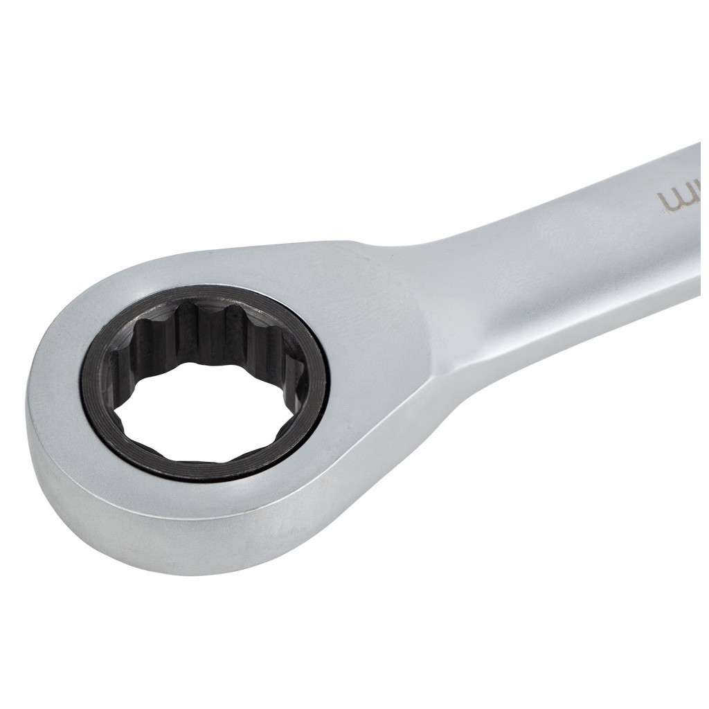 Ключ Sigma ріжково-накидний тріскачковий 8шт (8, 10, 12, 13, 14, 15, 17, 19мм) CrV satine (6010521) - зображення 4