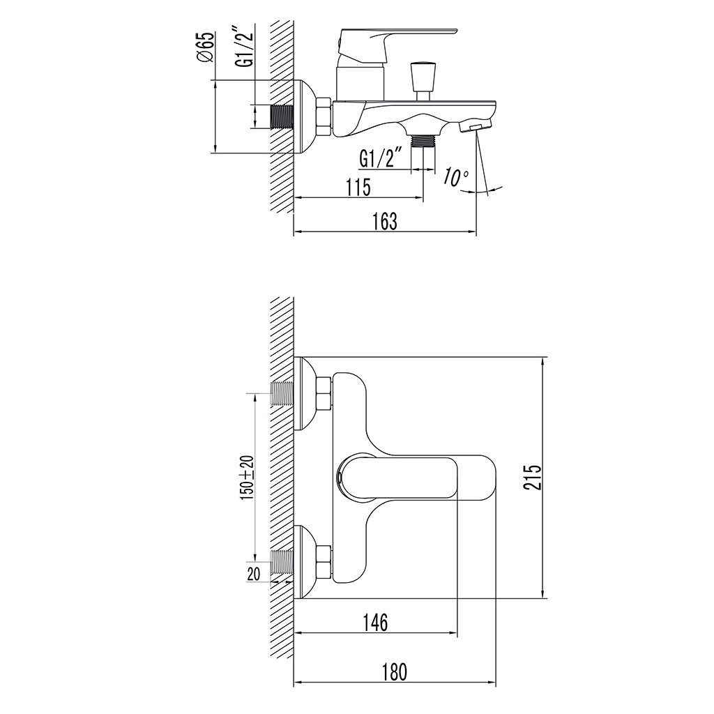 Змішувач Corso CF-1C136C (9617200) - изображение 3