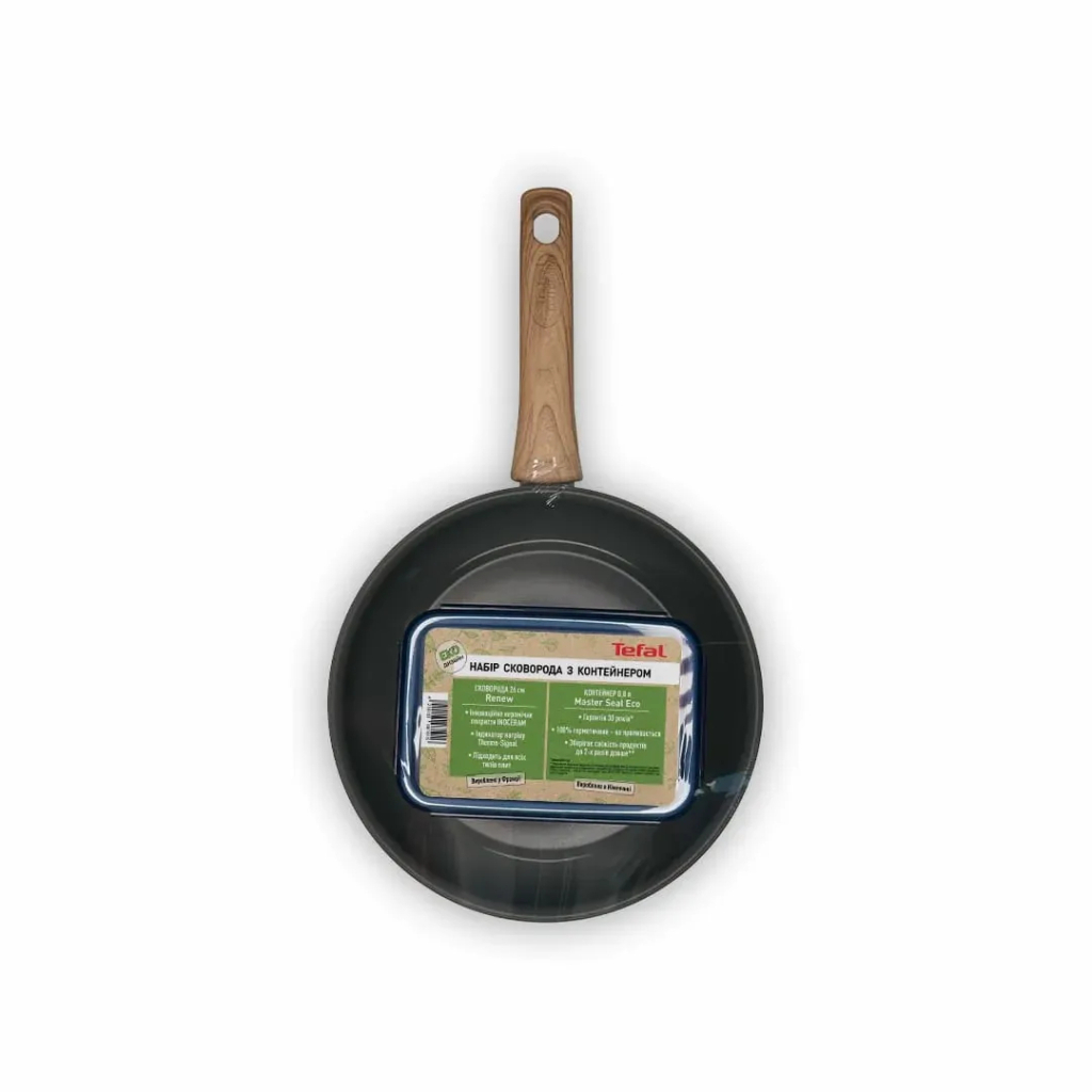 Сковорода Tefal Renew + контейнер Tefal Master Seal Eco 26 см, 0.8л (C4250543) - зображення 5