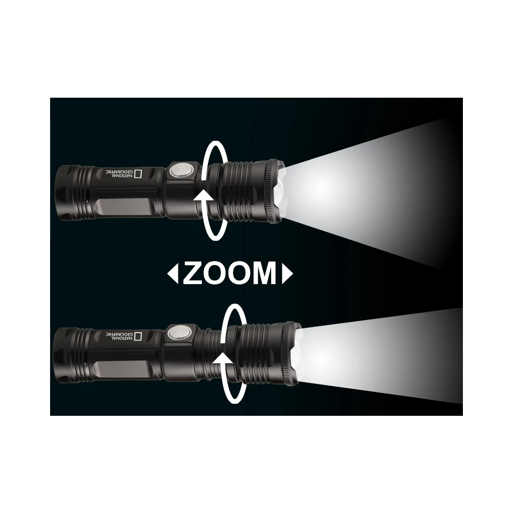 Ліхтар National Geographic Iluminos Led Zoom Flashlight 1000 (930143) - зображення 5