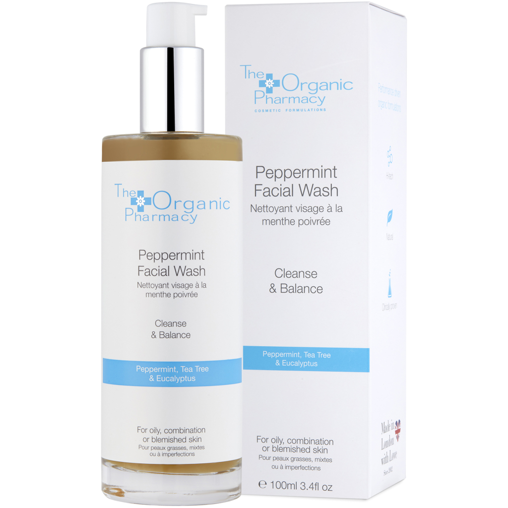 Гель для вмивання The Organic Pharmacy Peppermint Facial Wash з екстрактом м'яти 100 мл (5060063490465) - зображення 1