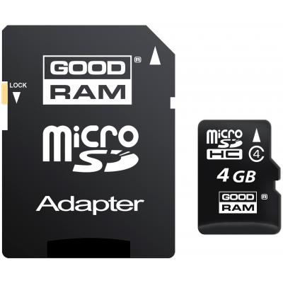 Карта пам'яті Goodram 4GB microSD Class 4 (M40A-0040R11) - зображення 1