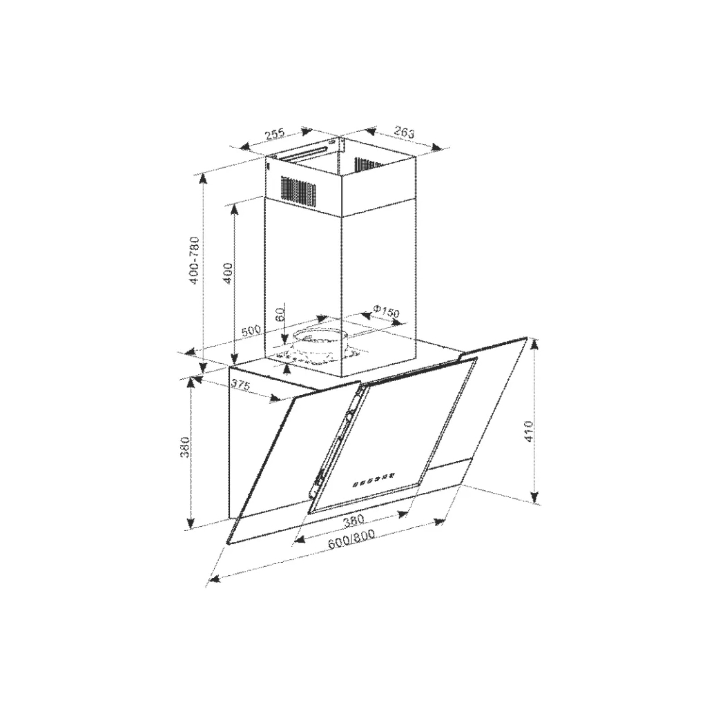 Витяжка кухонна Kaiser AT 8438 F Eco - зображення 4