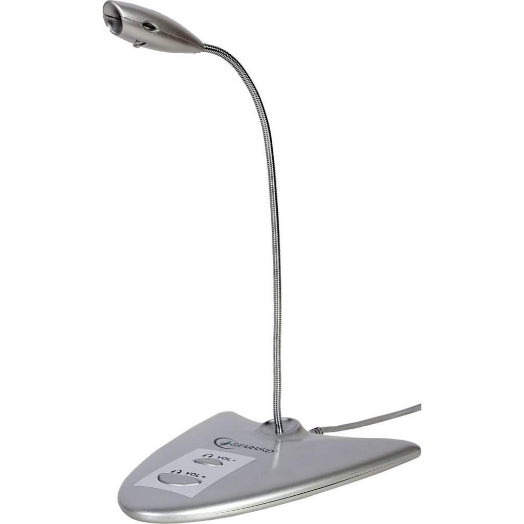 Мікрофон Gembird MIC-DU-01 Silver (MIC-DU-01) - зображення 1