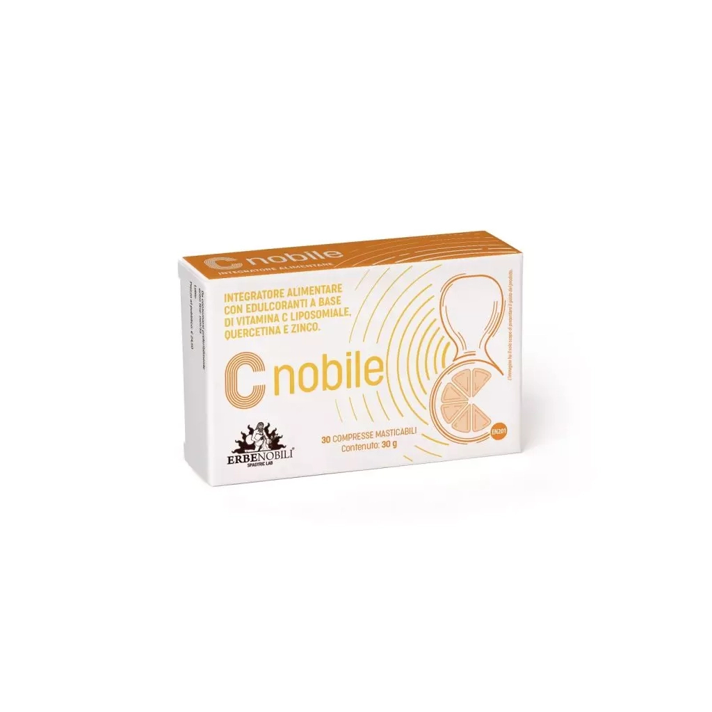 Вітамін Erbenobili Вітамін С для підвищення енергії та імунітету, Cnobile, 30 ж (EN201) - зображення 1