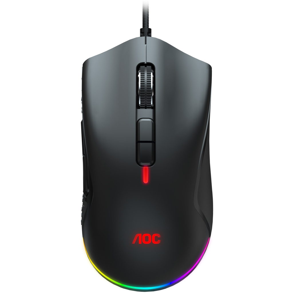 Мишка AOC GM530 RGB PMW3389 Kailh switch USB Black (GM530B) - зображення 3