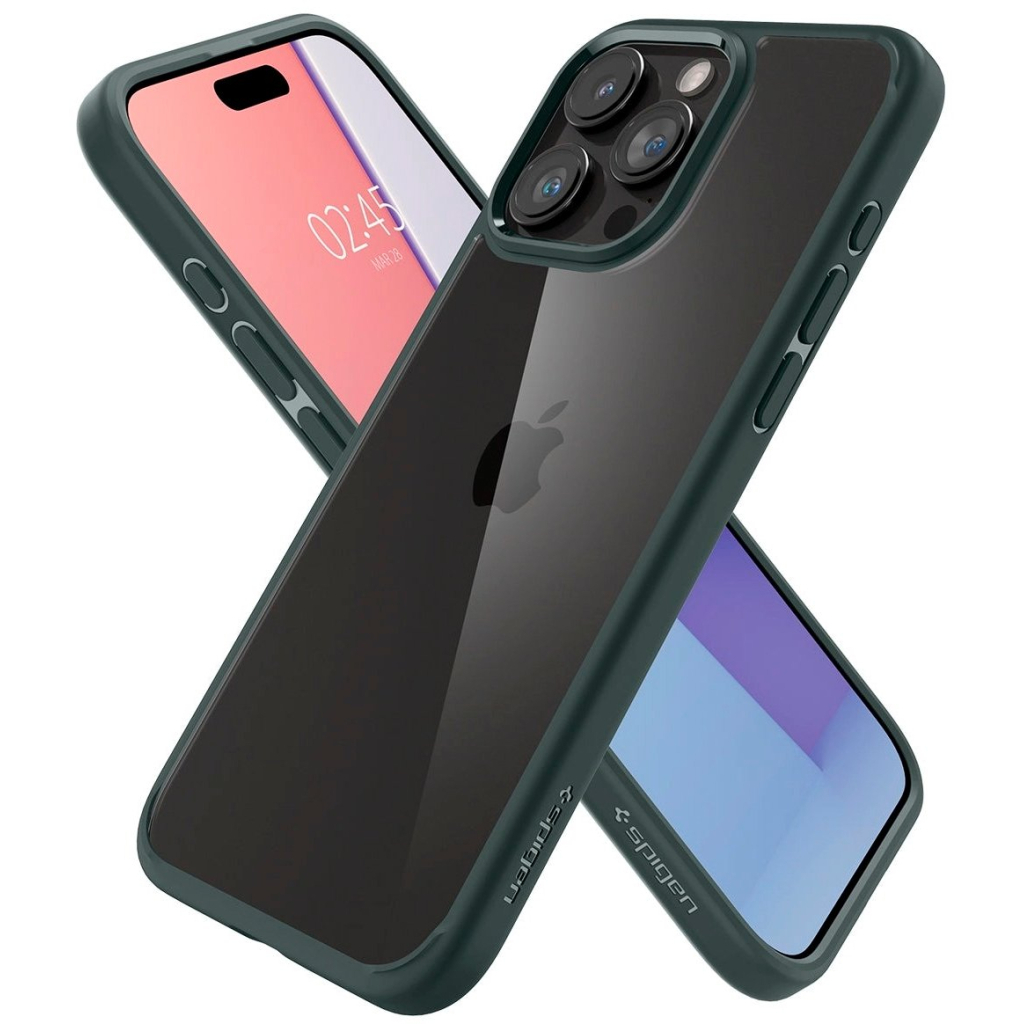 Чохол до мобільного телефона Spigen Apple iPhone 15 Pro Max Ultra Hybrid Abyss Green (ACS06574) - зображення 3