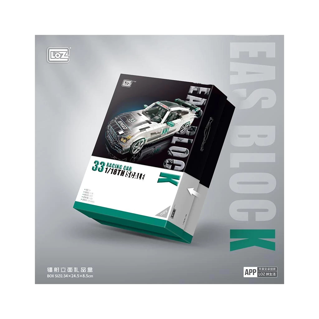 Конструктор LOZ mini Гоночний автомобіль (1128) - зображення 6