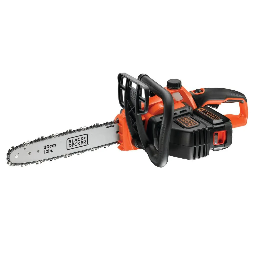 Ланцюгова пила Black&Decker 36V, 2.5Ah, шина 30 см, ланцюг 3/8'' (GKC3630L25) - зображення 1