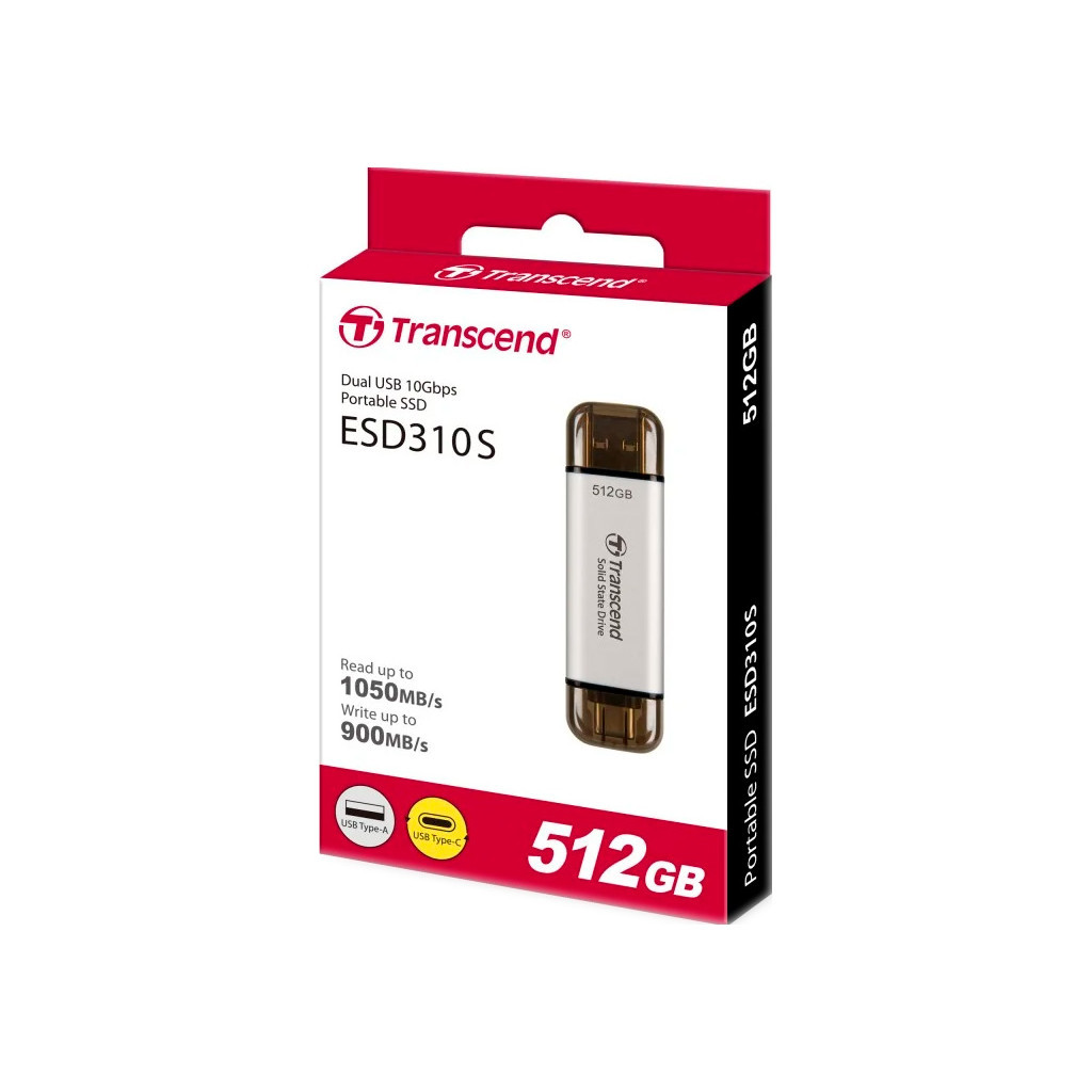 Накопичувач SSD USB 3.2 512TB ESD310 Transcend (TS512GESD310S) - зображення 4
