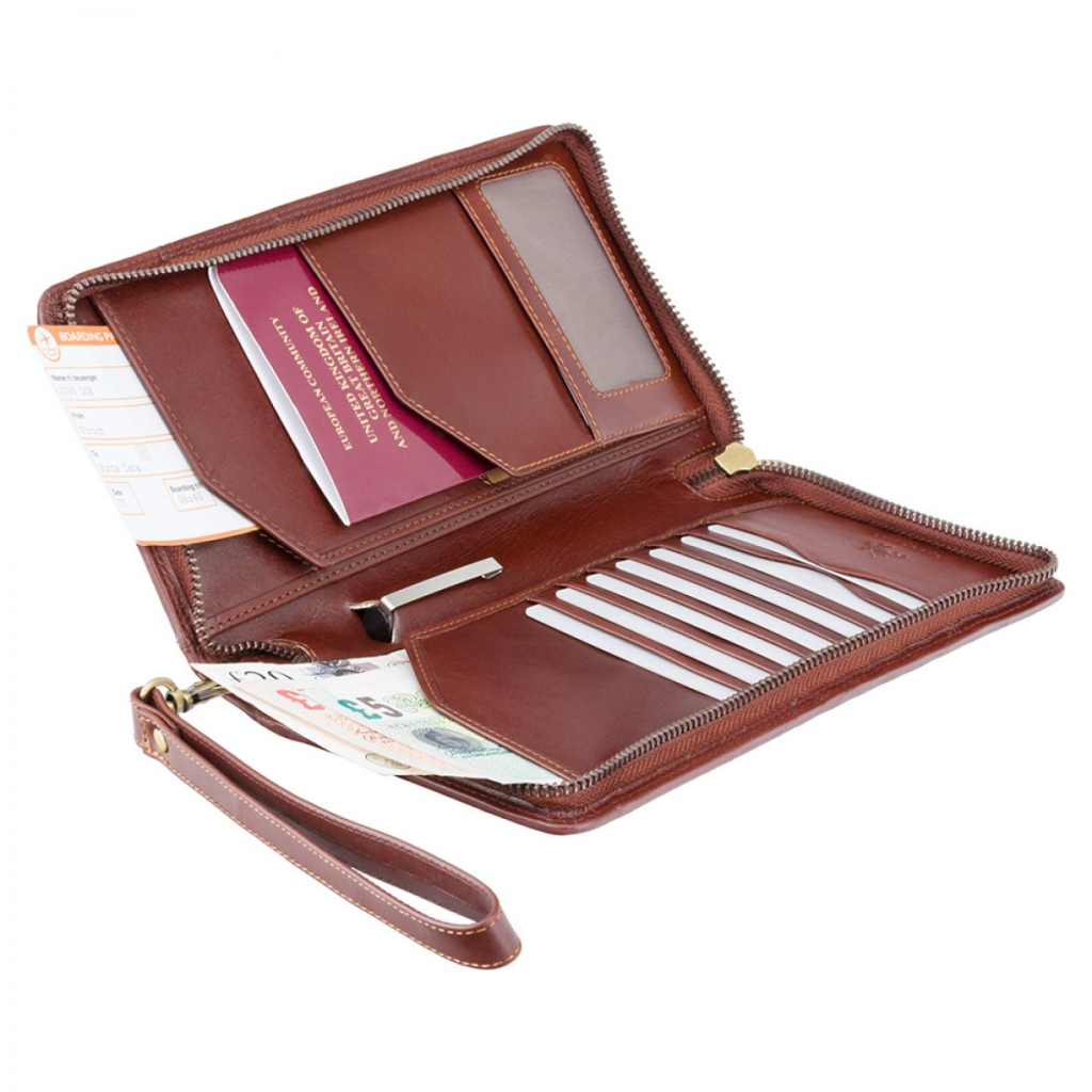 Портмоне Visconti Дорожнє MZ101 Wing Italian Brown (MZ101 IT BRN) - зображення 4