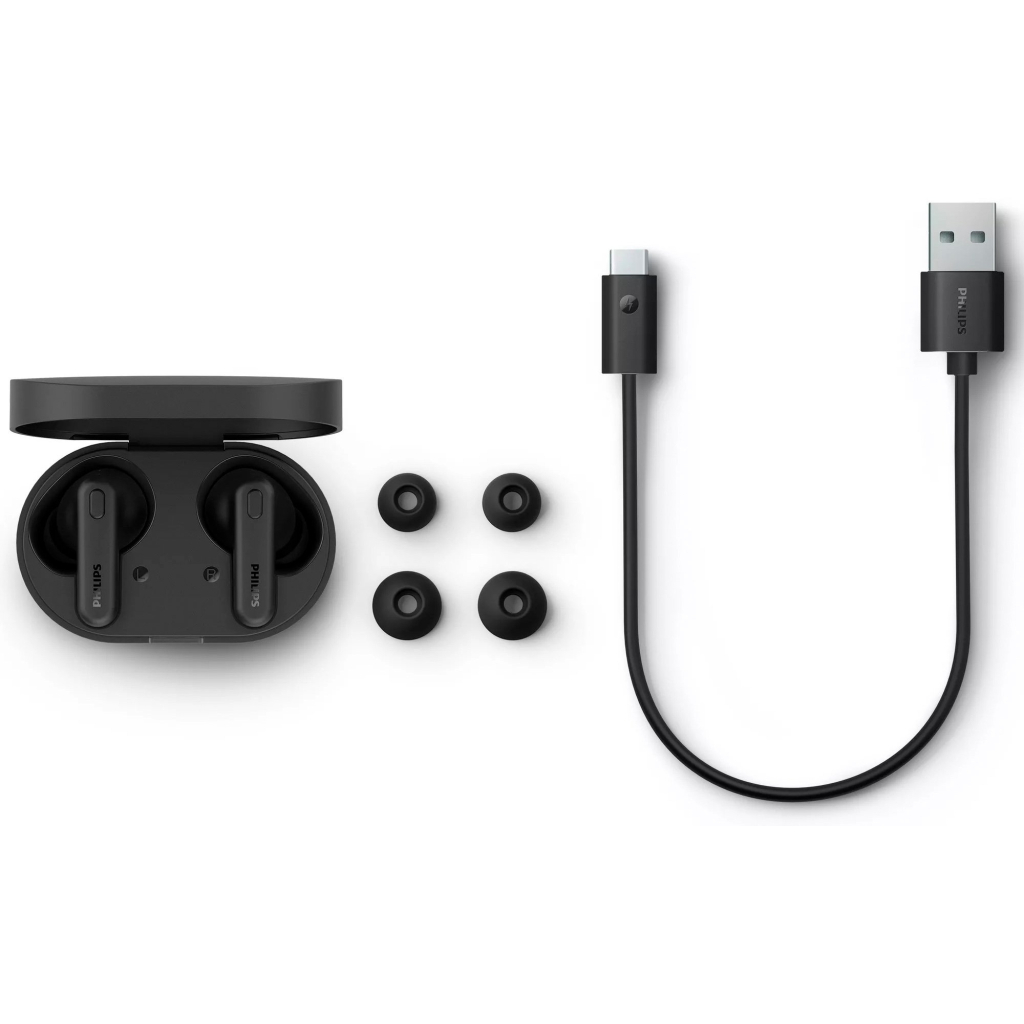 Навушники Philips TAT1108 True Wireless Black (TAT1108BK/00) - зображення 8