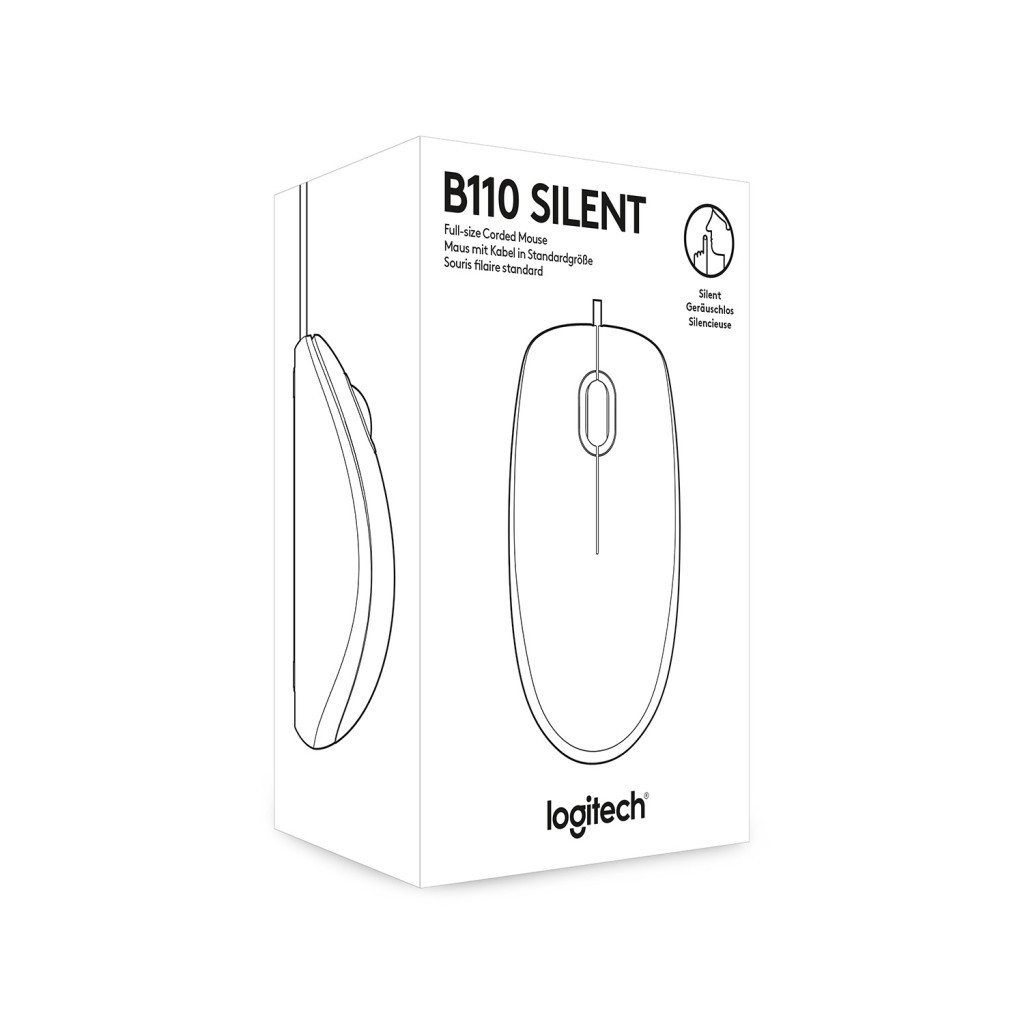Мишка Logitech B110 Silent Black (910-005508) - зображення 6