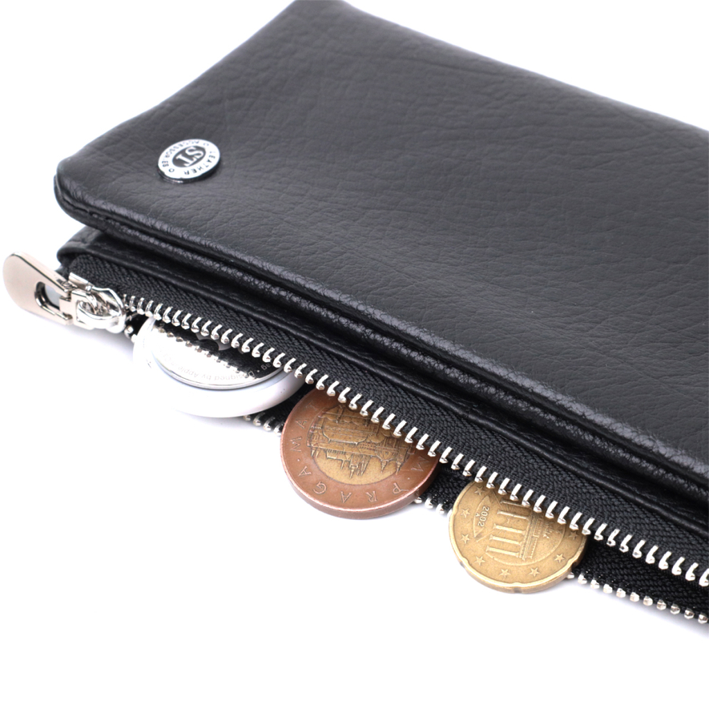 Гаманець ST Leather Унісекс з м'якої натуральної шкіри Чорний (22743) - зображення 6