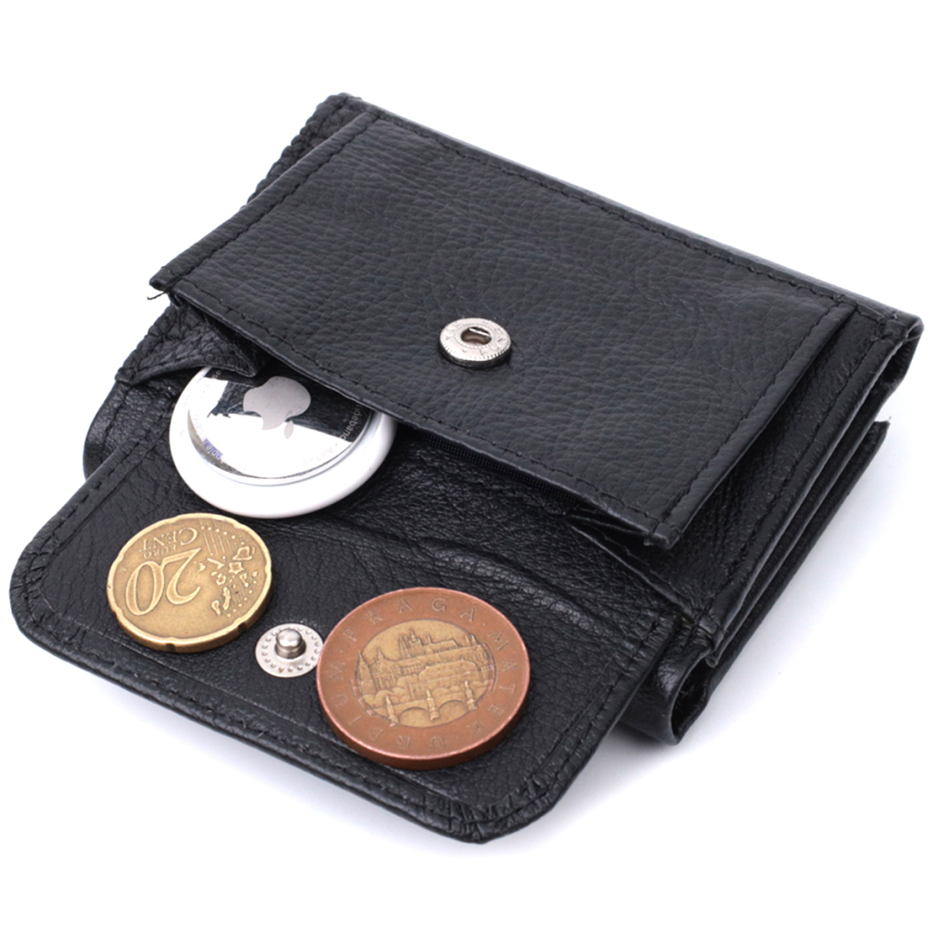 Гаманець ST Leather З натуральної шкіри Чорний (22742) - зображення 8