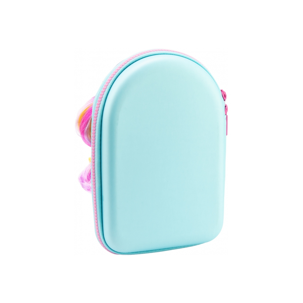 Пенал Cool For School Об'ємний 4D Із зачіскою 1 відділення Блакитний (QT-5731-Blue) - зображення 2