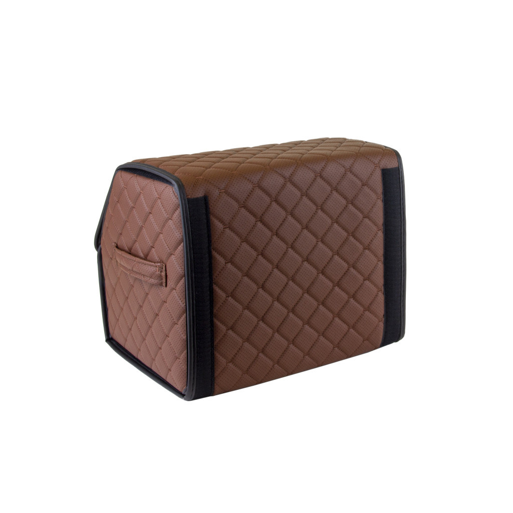 Сумка-органайзер EVAtech ECO S 30x30x35 см коричнева з коричневою ниткою (EHECESZZBR) - зображення 5