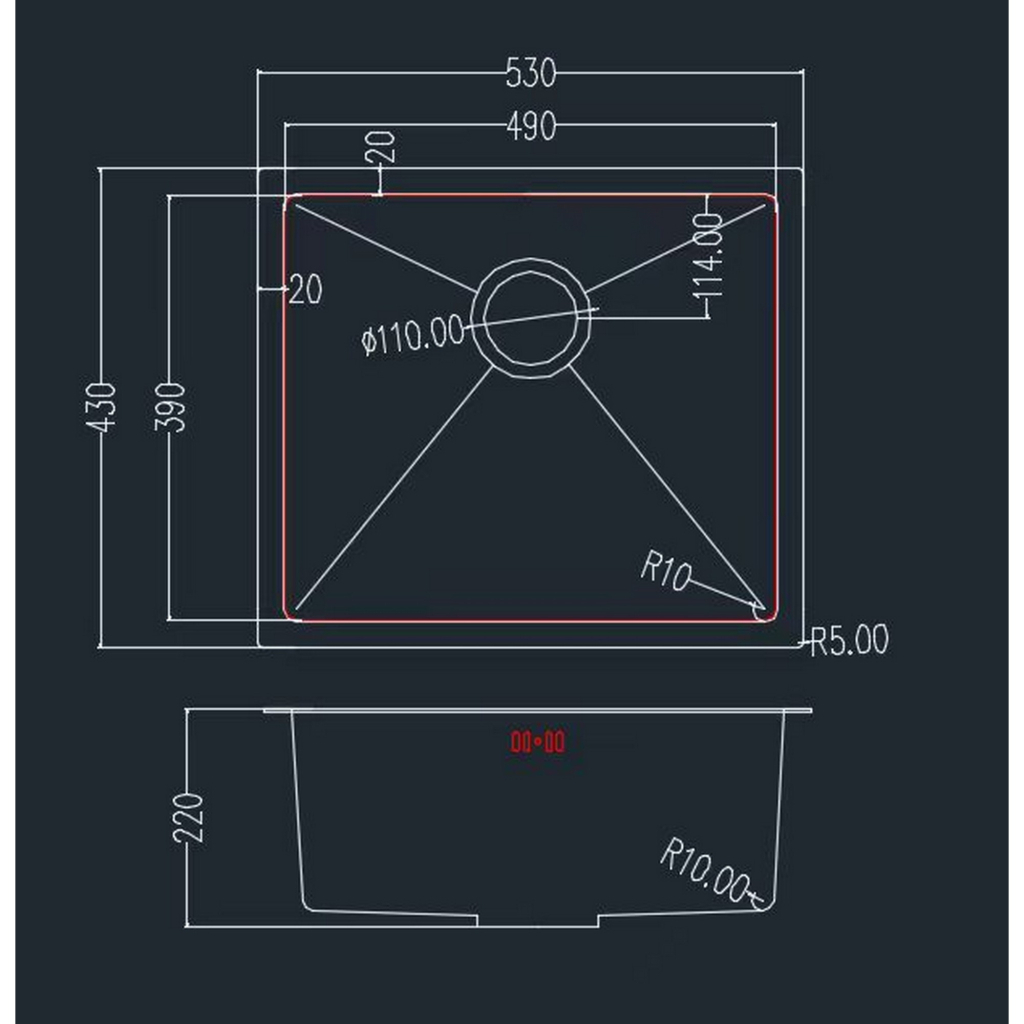 Мийка кухонна GRANADO Under top MAX STEEL S304 (GS07304) - зображення 7