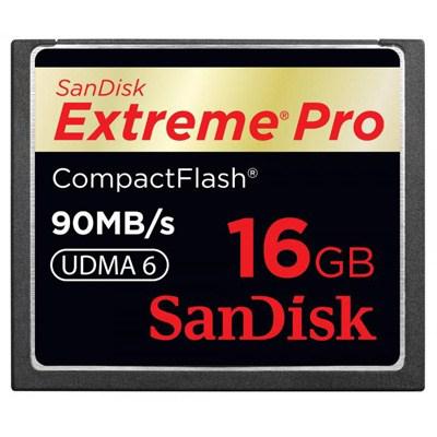 Карта пам'яті SanDisk 16Gb Compact Flash eXtreme Pro (SDCFXPS-016G-X46/SDCFXP-016G-X46) - зображення 1