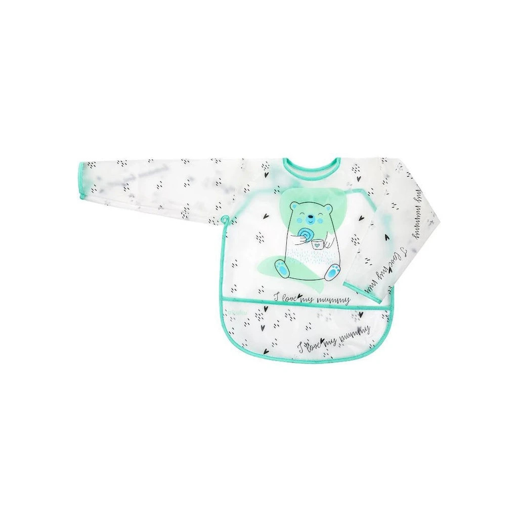 Нагрудничок Akuku з рукавами, Тедді (A0518) - изображение 1