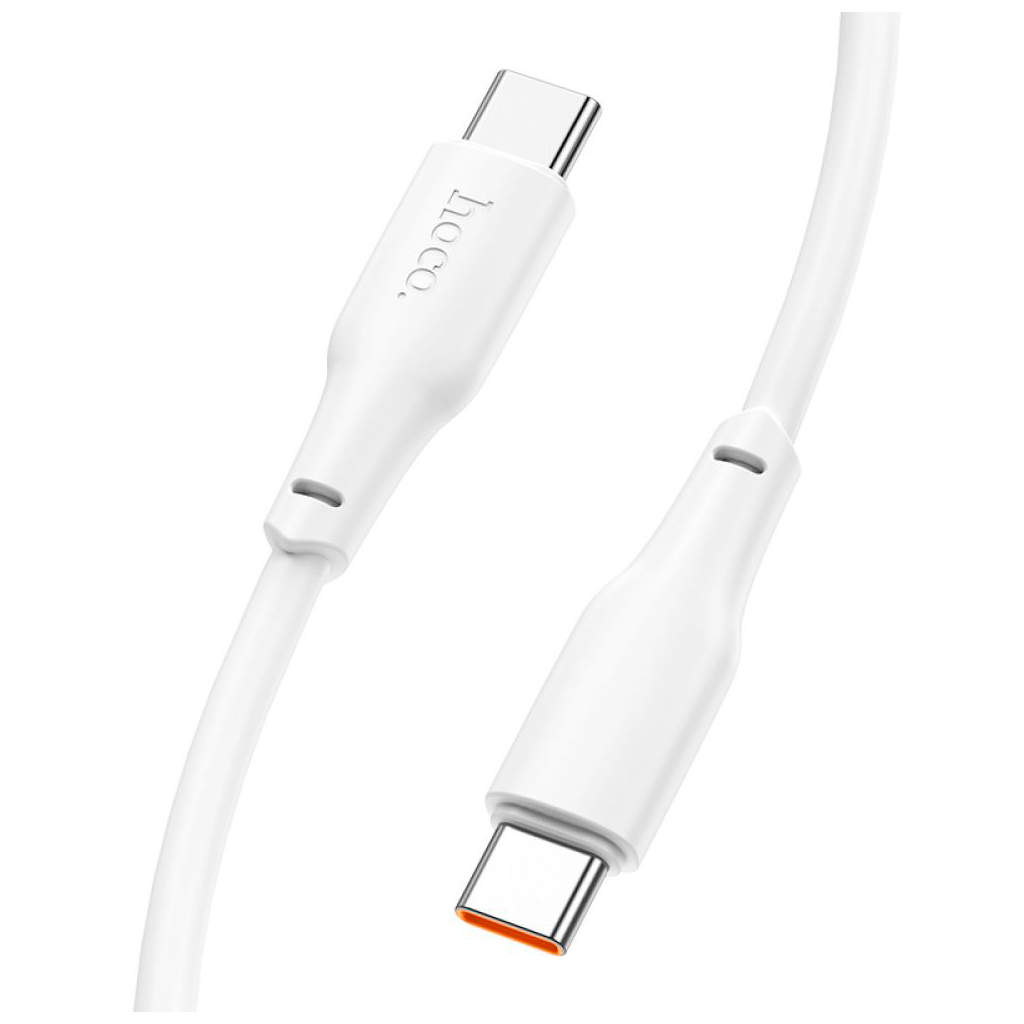 Дата кабель USB-C to USB-C 1.0m 100W TPE X93 white HOCO (6931474790712) - зображення 3