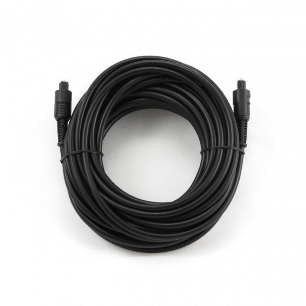 Кабель мультимедійний Optical Toslink 1.0m black Cablexpert (CC-OPT-1M) - изображение 2