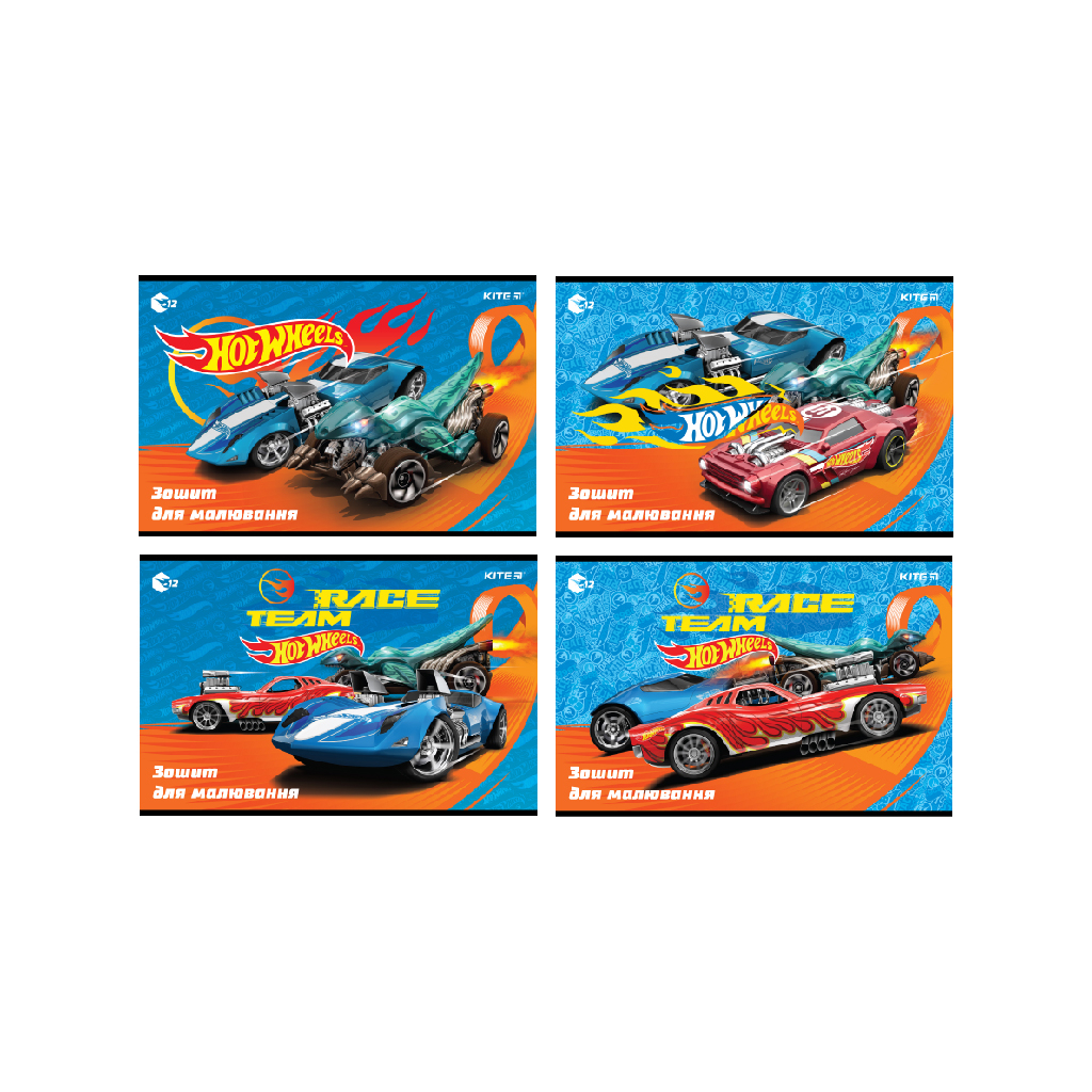 Альбом для малювання Kite А4 12 аркушів, 100г/м2 4 дизайни (HW22-241) - зображення 1