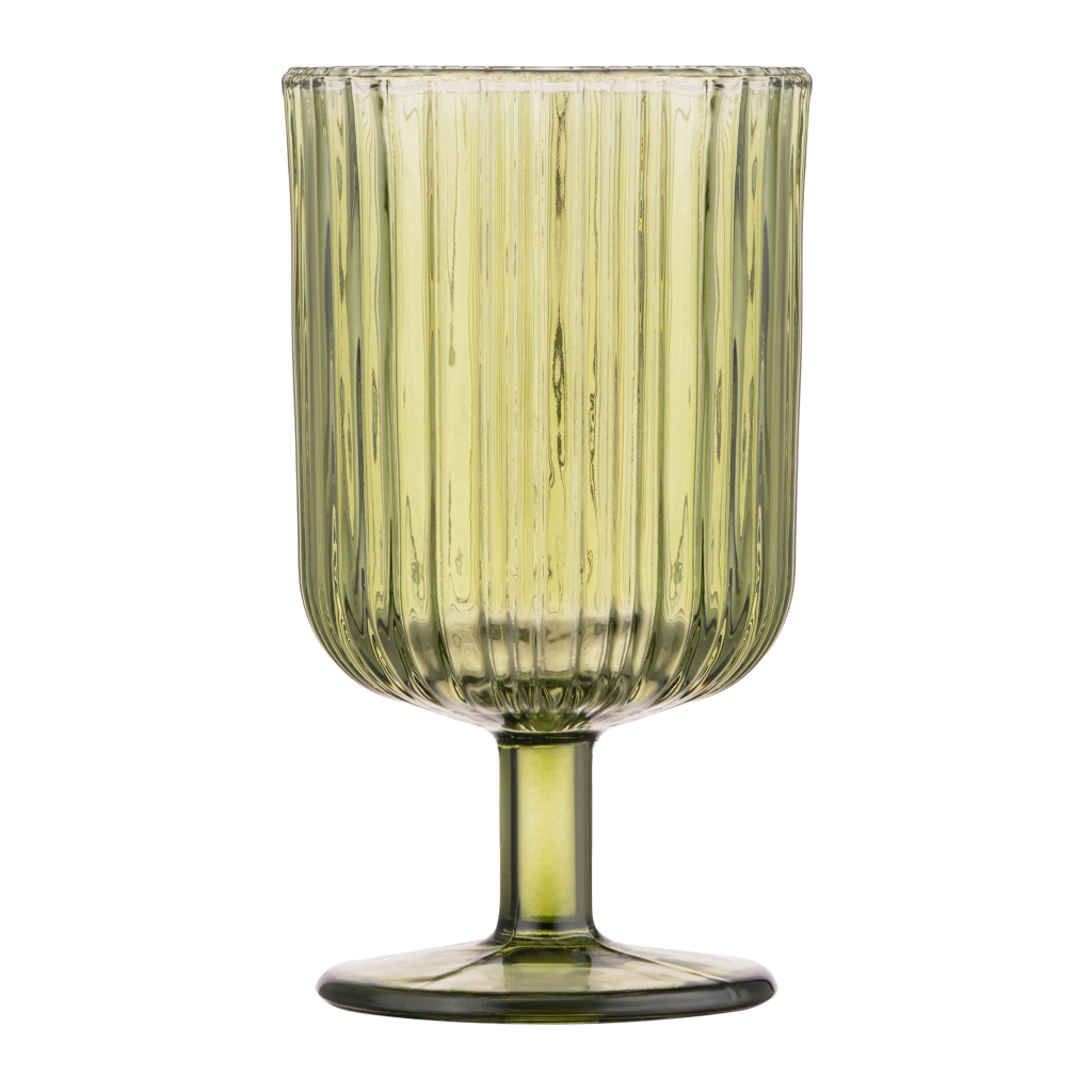 Набір келихів Ardesto 300мл, 2шт, скло, зелений (AR2630GGR) - изображение 2