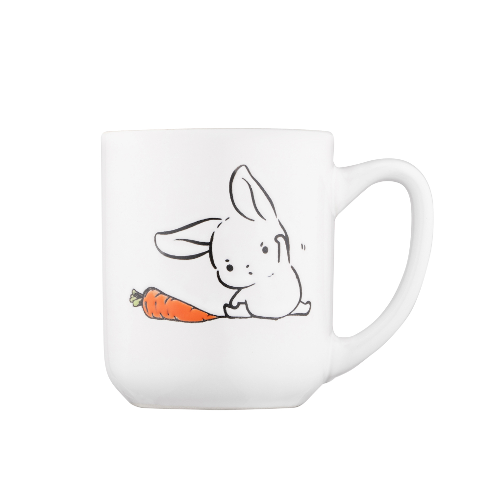 Чашка Ardesto Bunny, 380мл, кераміка, біло-сіра (AR3056) - зображення 3