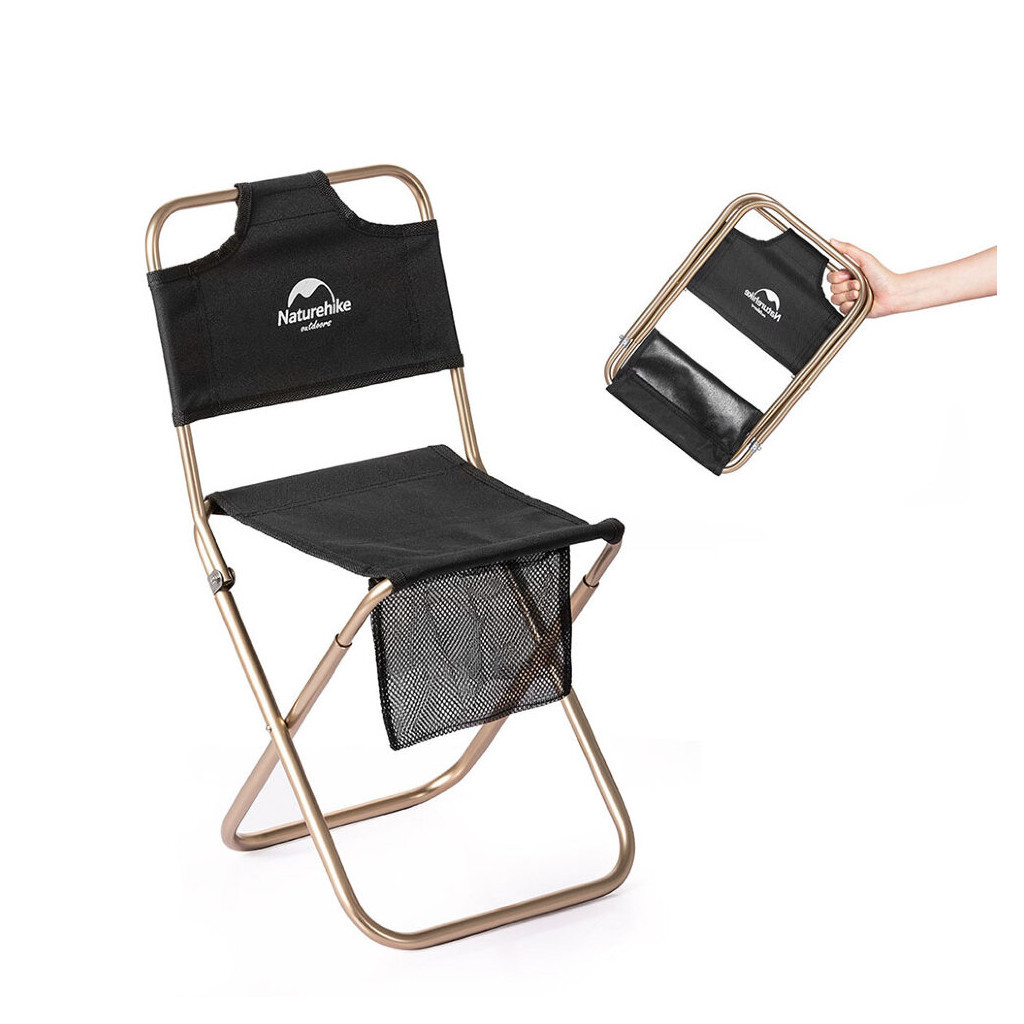 Стілець складаний Naturehike MZ01 NH18M001-Z чорний (6927595733806) - зображення 2