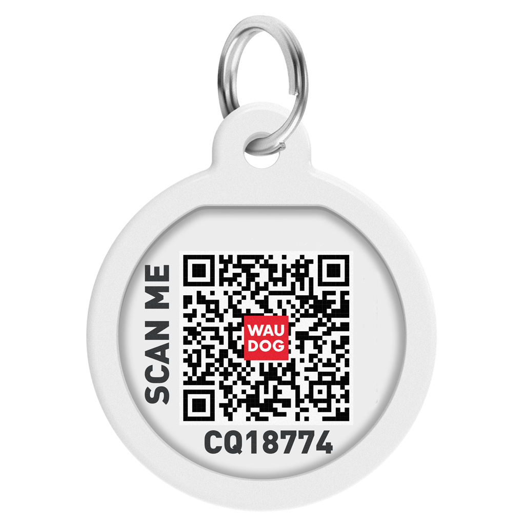 Адресник для тварин WAUDOG Smart ID з QR-паспортом "NASA", коло 25 мм (0625-0147) - изображение 2